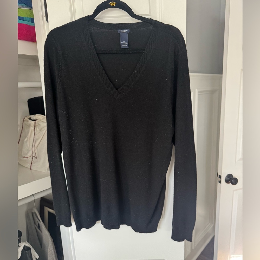 Magaschoni Black Cashmere Sweater